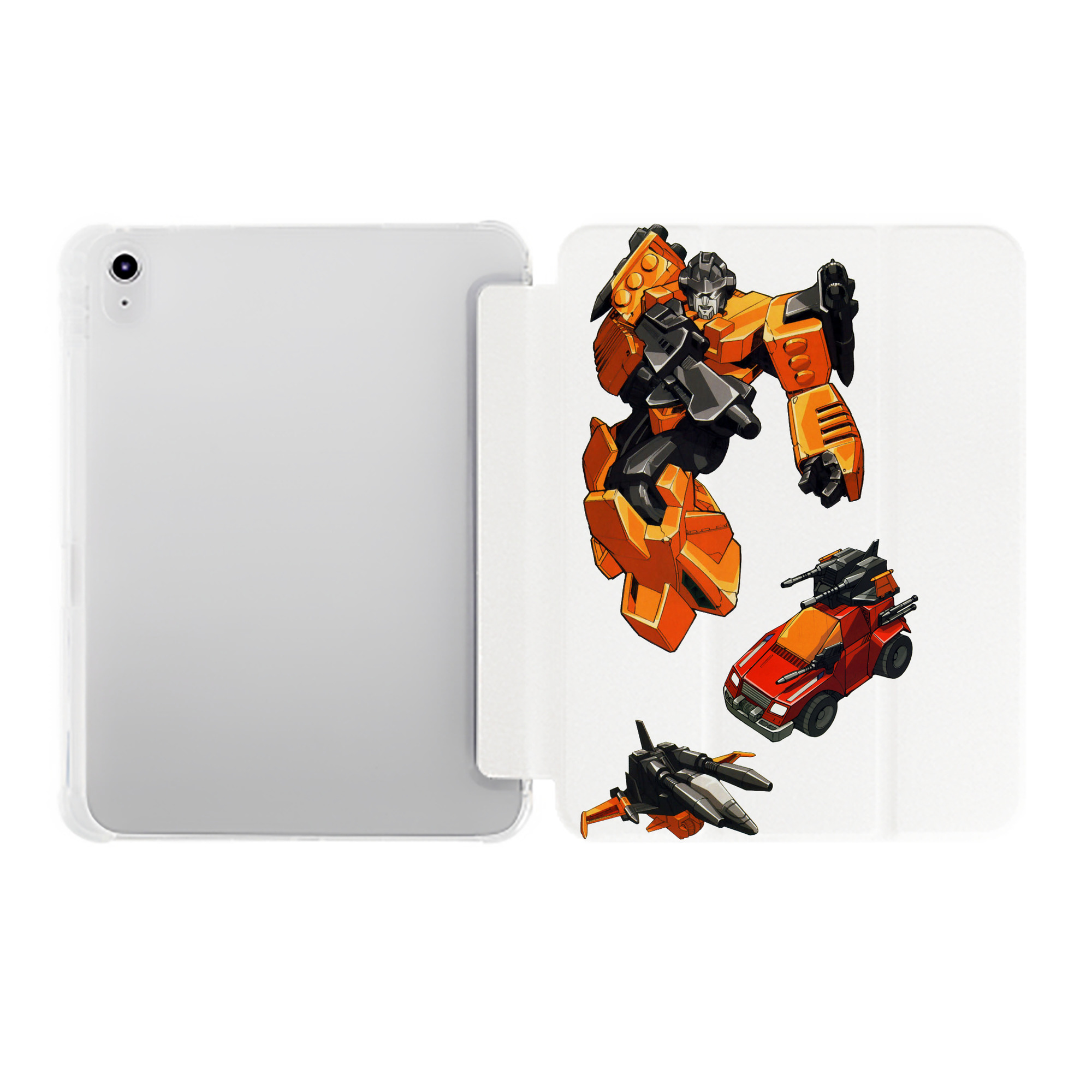 （画像用）  IPad ケース ペン収納付き 三つ折りスタンド PUレザー×シリコン 対応機種9.5/10.5/10.9インチ